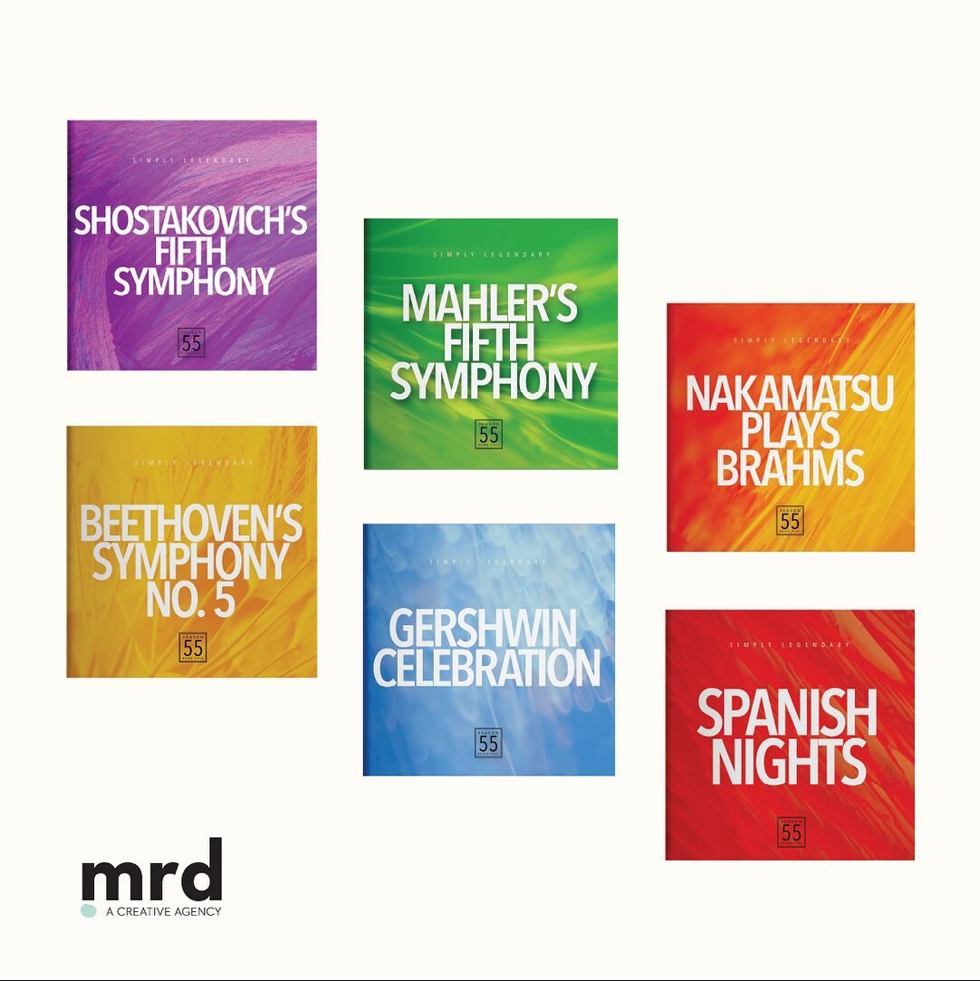 Capturing the vibrant hues of the Reno Phil&rsquo;s brand in this year&rsquo;s Classix programs! Each show embraced a distinct color that was woven throughout the entire program. 🎶🌈