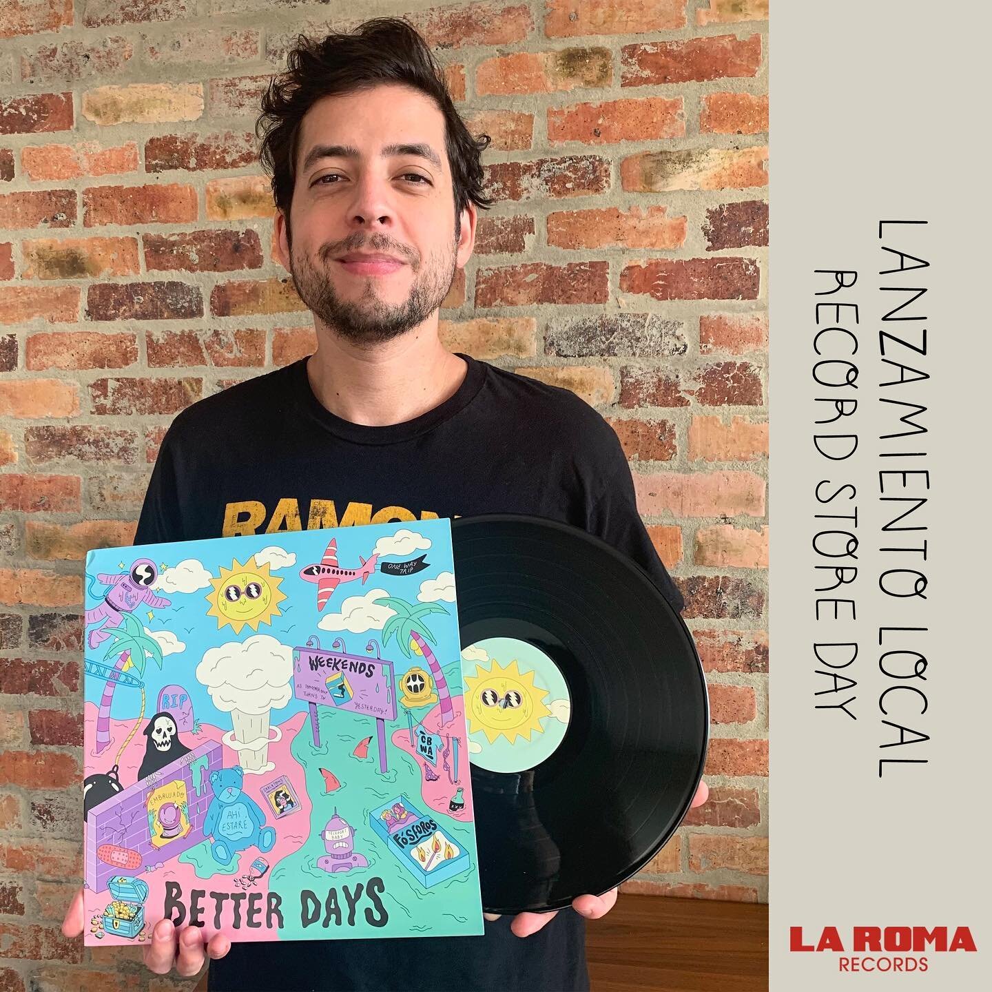 BETTER DAYS 🌞hace parte de los lanzamientos locales del #recordstoreday en @laromarecordsco !! Disponible hoy de 12-6 pm en la tienda. Pasen temprano porque hay poquitos&mdash;

*La tienda est&aacute; operando con distanciamiento social y uso obliga