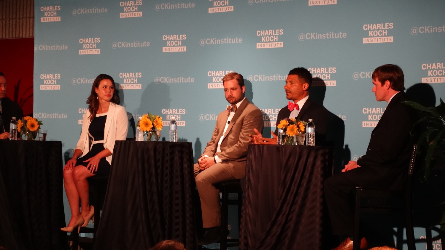 Stephanie participates in a school choice panel at the Charles Koch Institute.