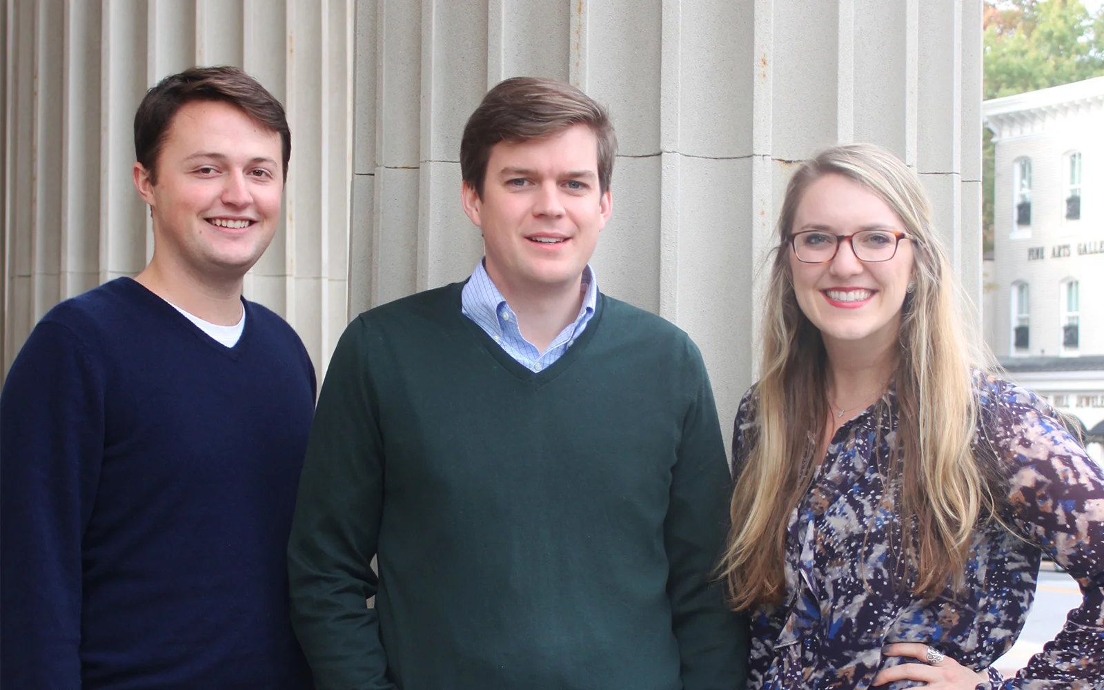 Ben with two John Jay Institute colleagues at American Philanthropic: Carter Skeel and Rachel Short.