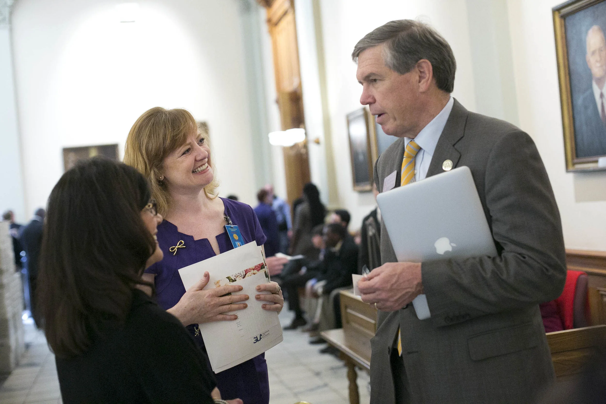Kristina at the capitol in Atlanta Georgia in 2016, lobbying on Senate Bill 308 creating a grant program for life affirming pregnancy support centers (Georgia Life Alliance Bill).