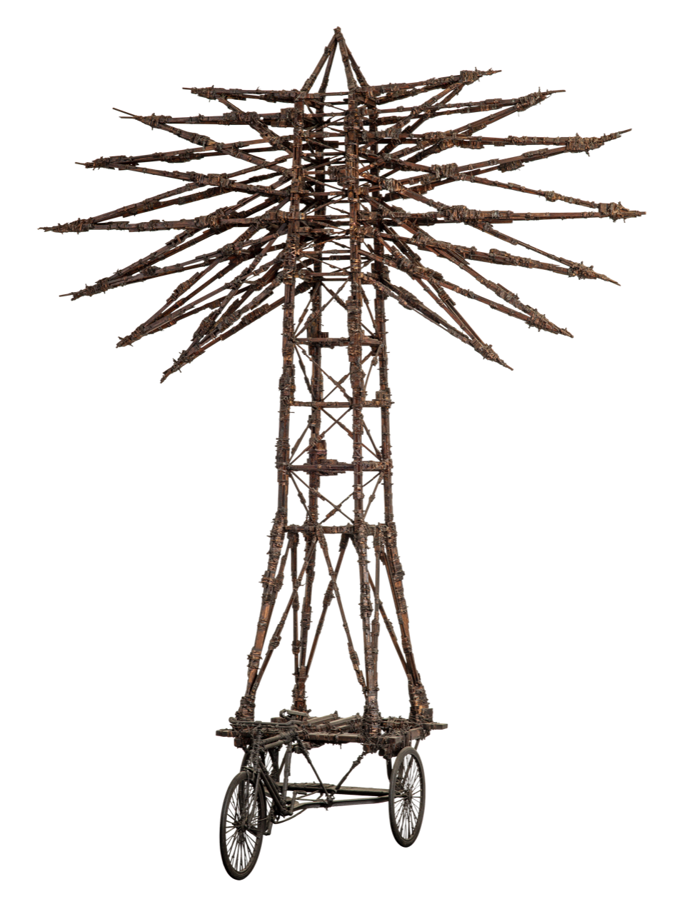 Gerry Judah_BENGAL _ Pylon, 2013 H160cm x W110cm x D80cm wood, copper wire, brass, resin, wax.png