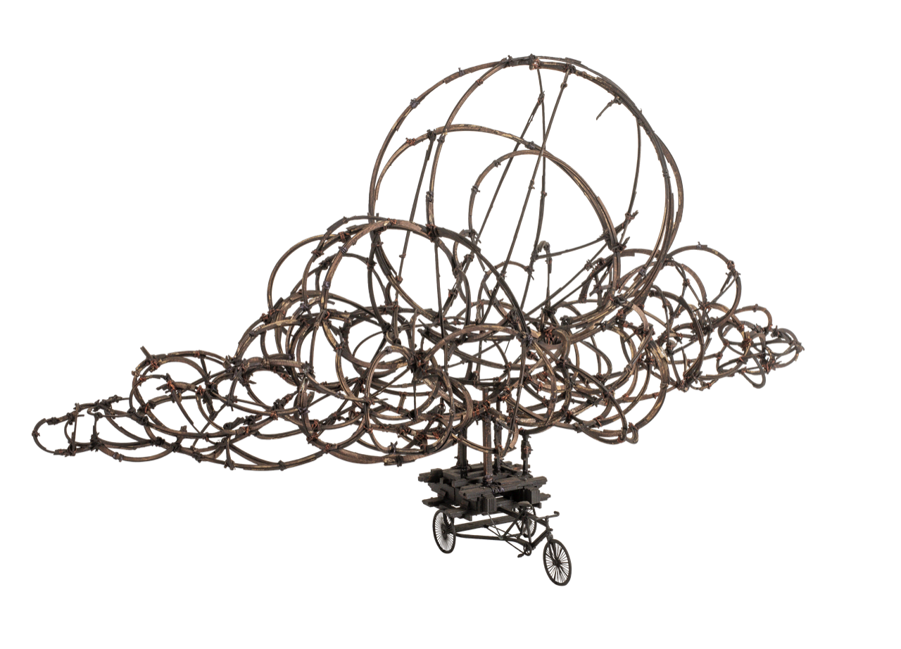 Gerry Judah_BENGAL _ Cloud, 2018 H57cm x W92cm x D45cm wood, copper wire, resin, wax.png