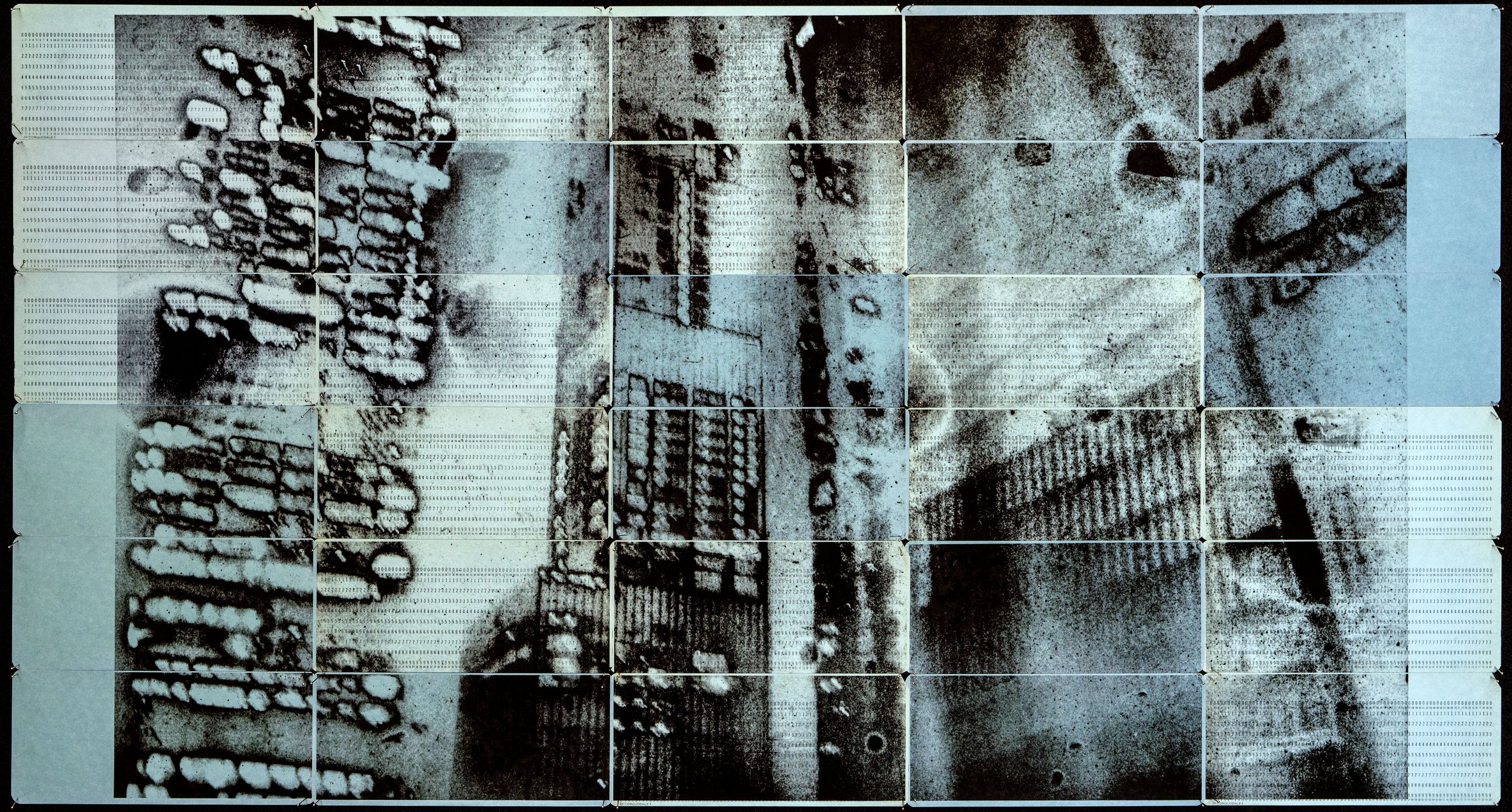 NYC2_21 Inkjet on 30 blue and blue computer punch cards 93.5cm x 49.8cm negative date 2019 (1).jpg