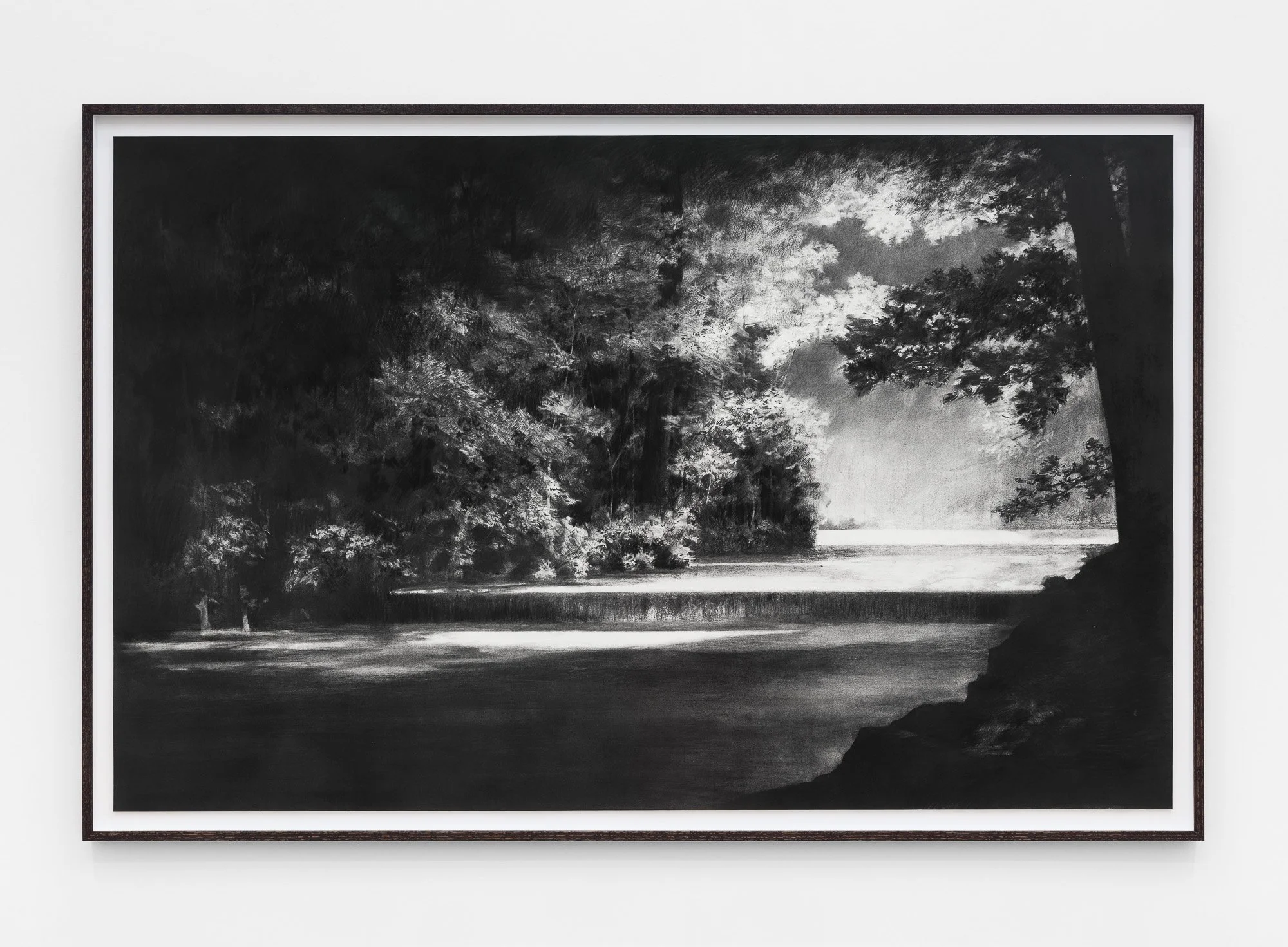 Nicolas Feldmeyer, Upstream, 2025, 104x163cm, Charcoal on paper.jpg