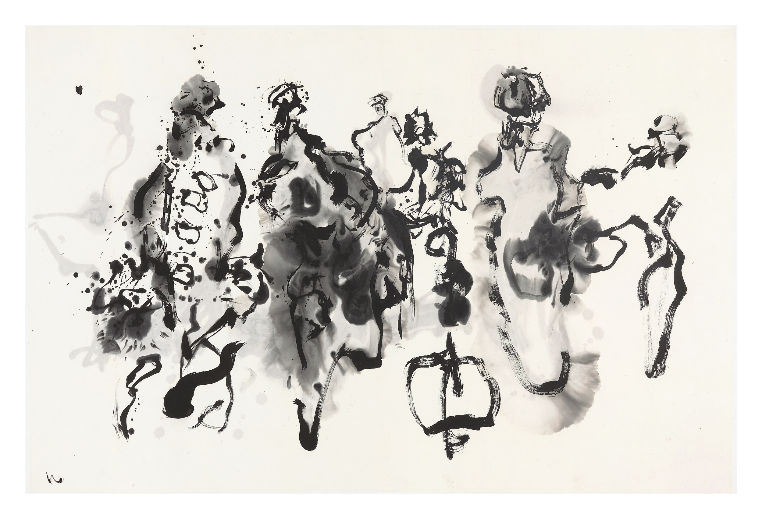 Whitney McVeigh, Creatures of Another World, 2023, Ink on xuan paper, 125 x 190 cm website.png
