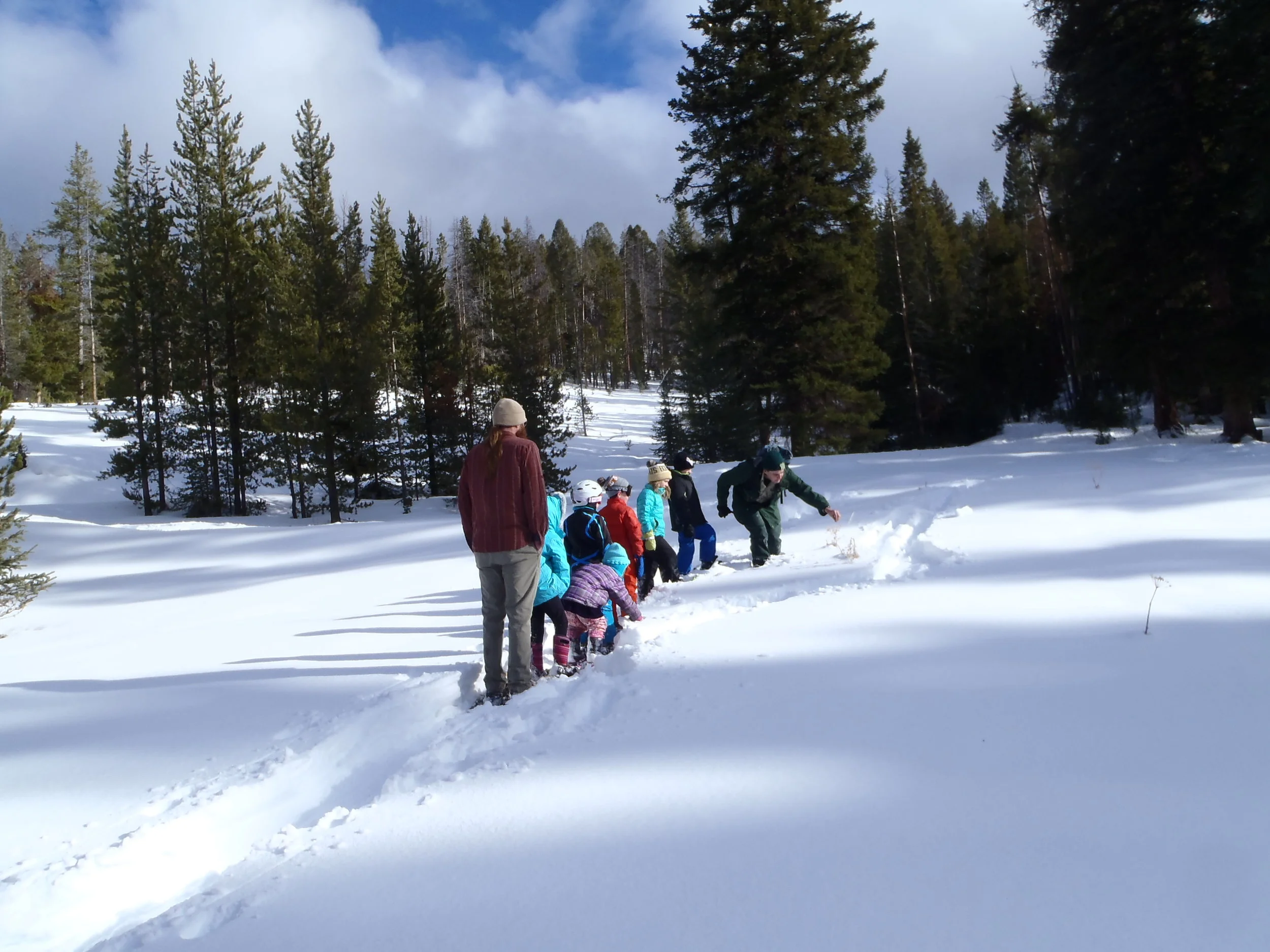 Snowshoeing day at Elkhorn 