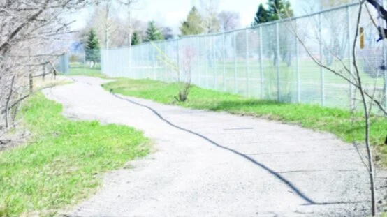 Noble Avenue Trail in the Tribune