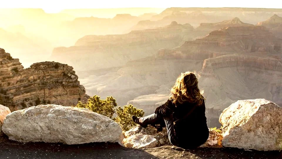 Watching the close of the day at the Grand Canyon in Arizona