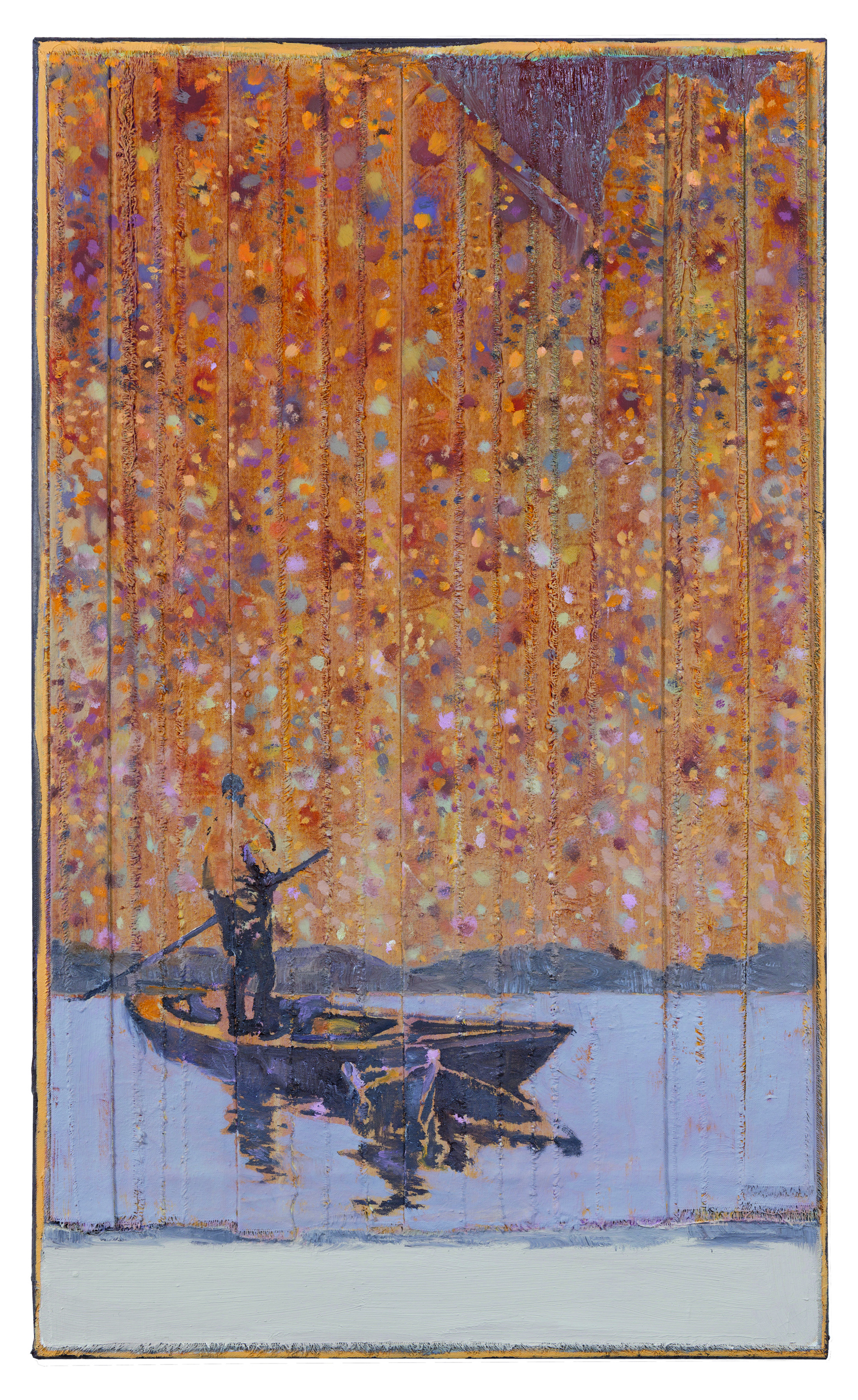 NEW MORNING oil on folded canvas 40x28 in (100x70cm) 2014