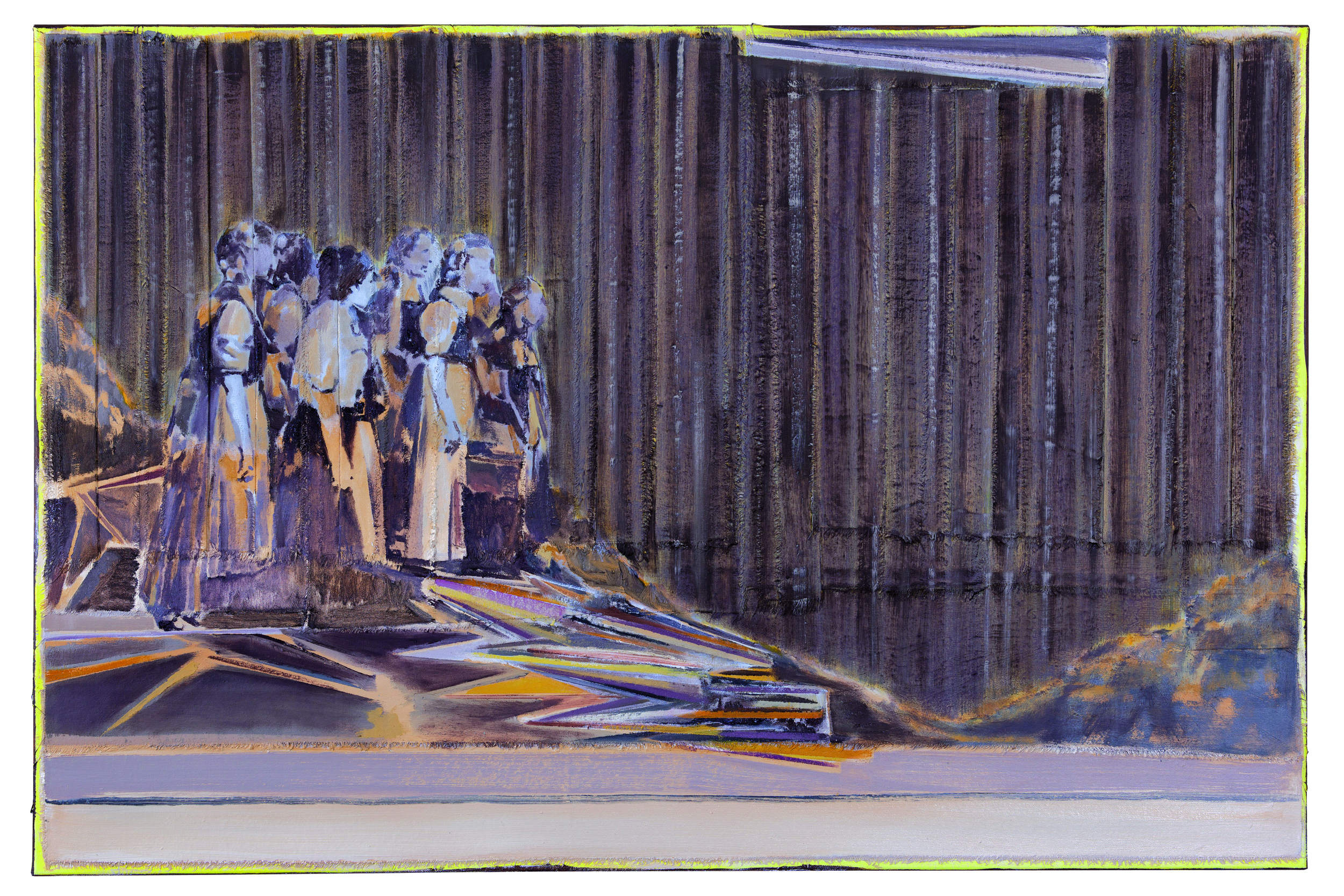 A SLICE OF LIFE, oil on folded canvas, 32x48 in (80x120cm), 2015