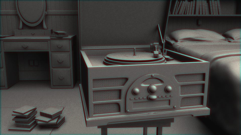 Ground Series Untitled (Record Player) digital ink jet print, 20.75"x33.75" video, 1:41 2014/16