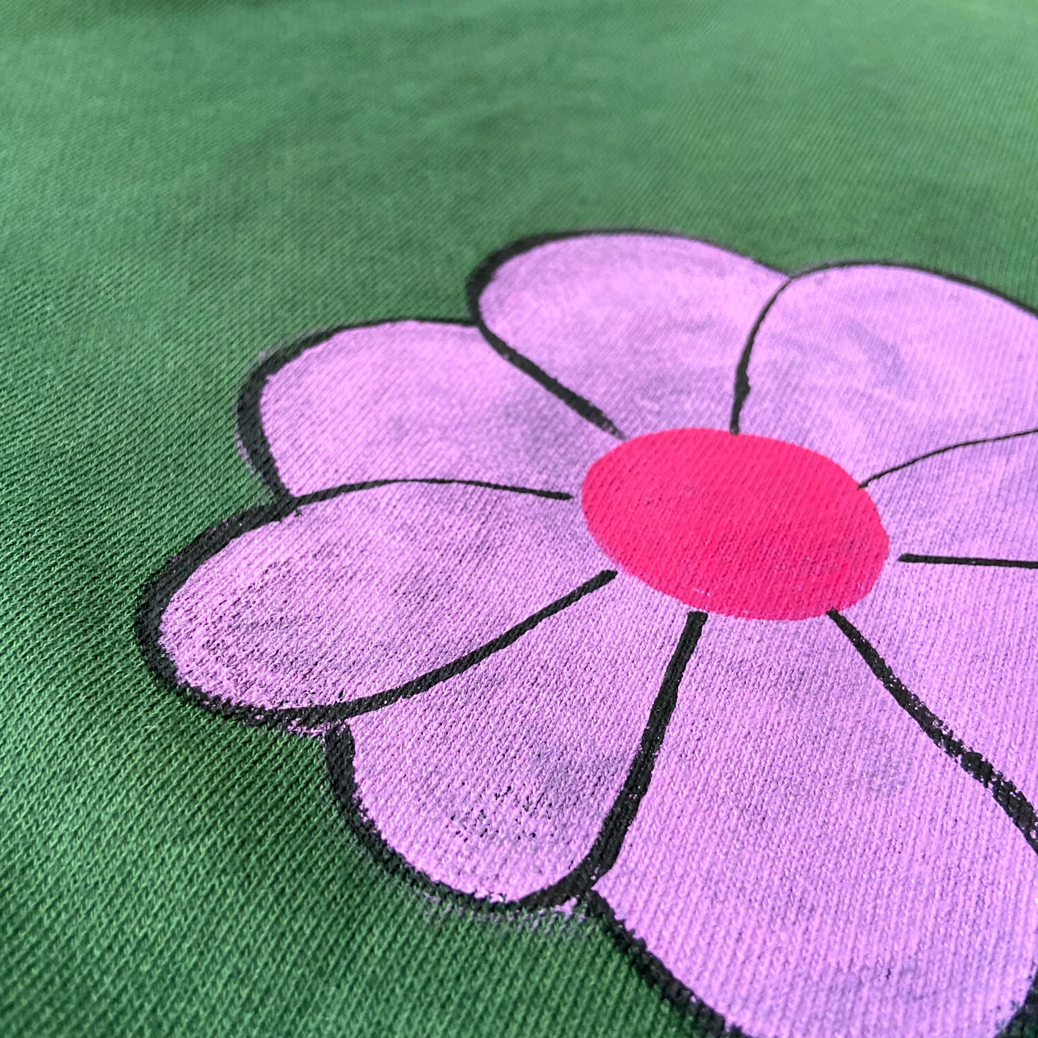 floral green hand painted sweatshirt2.jpg