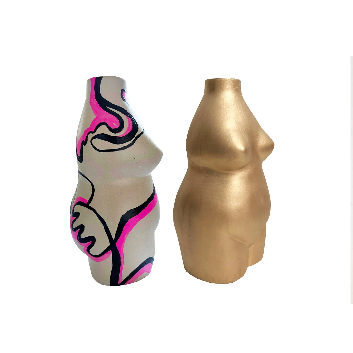 Neon Abstract & Gold Vase3.jpg