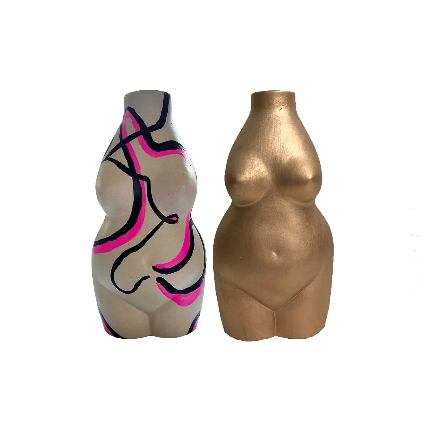 Neon Abstract & Gold Vase.jpg
