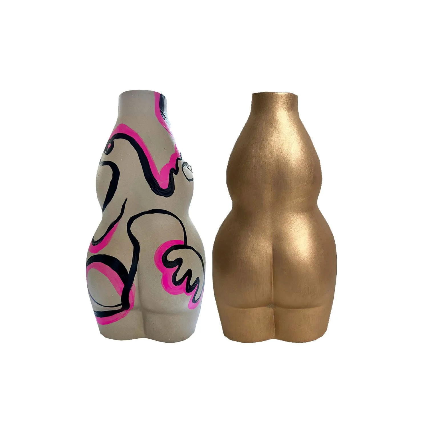 Neon Abstract & Gold Vase2.jpg