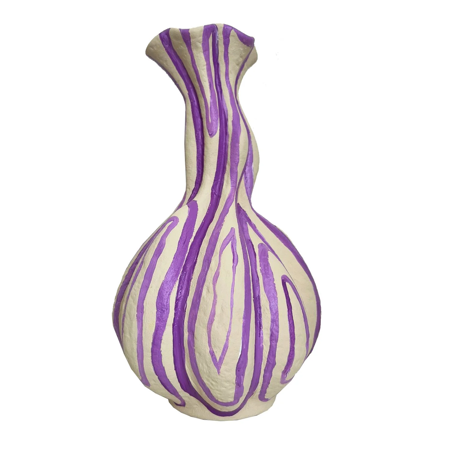 Swirly cream lilac vase 1.jpg