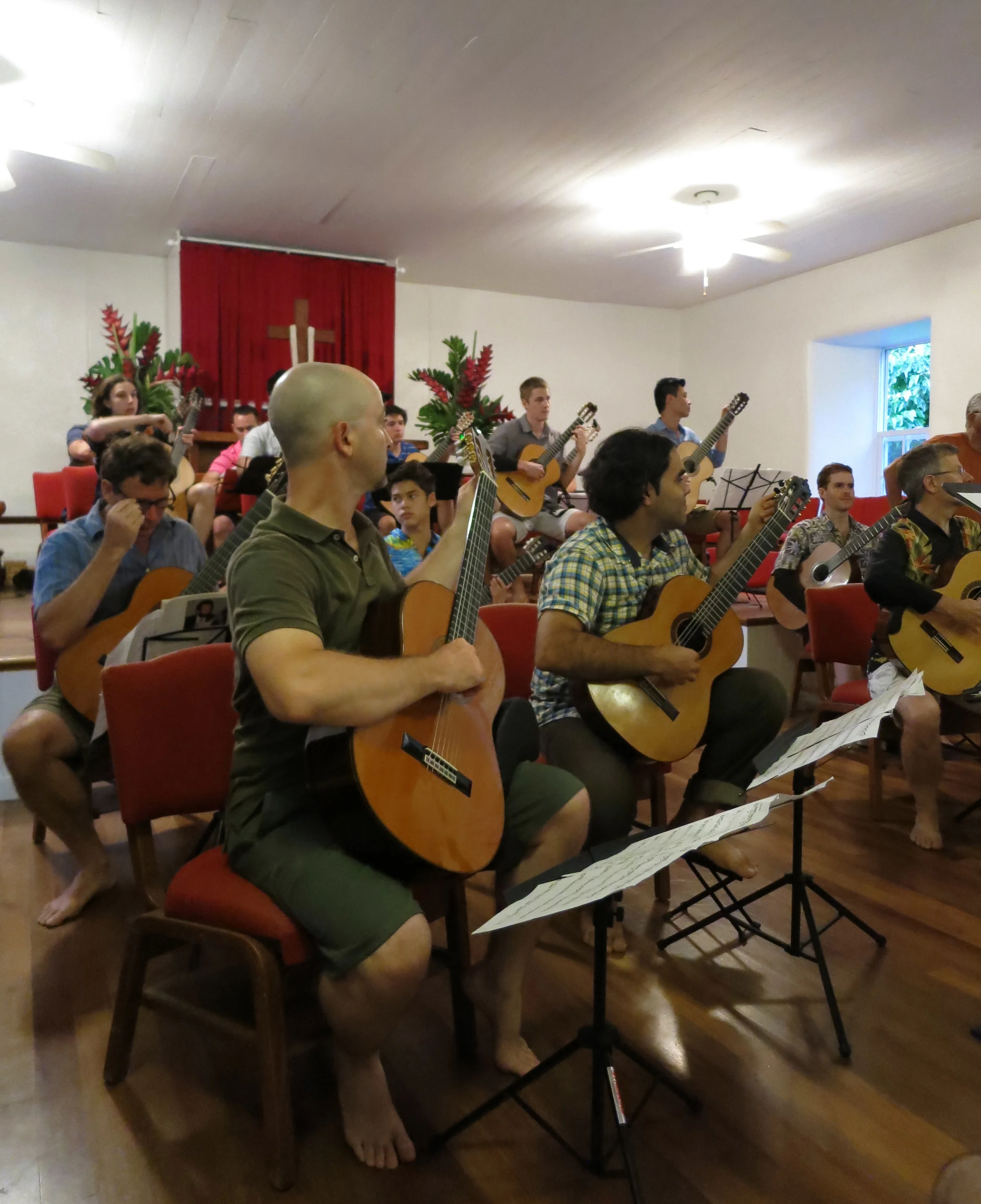 Guitar orchestra at Keawala'i Church (2014)