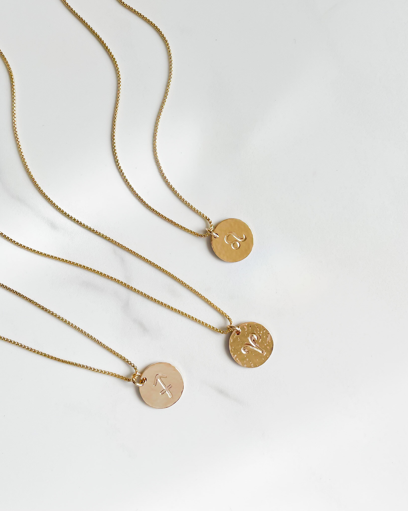 gold or silver coin hand stamped zodiac 