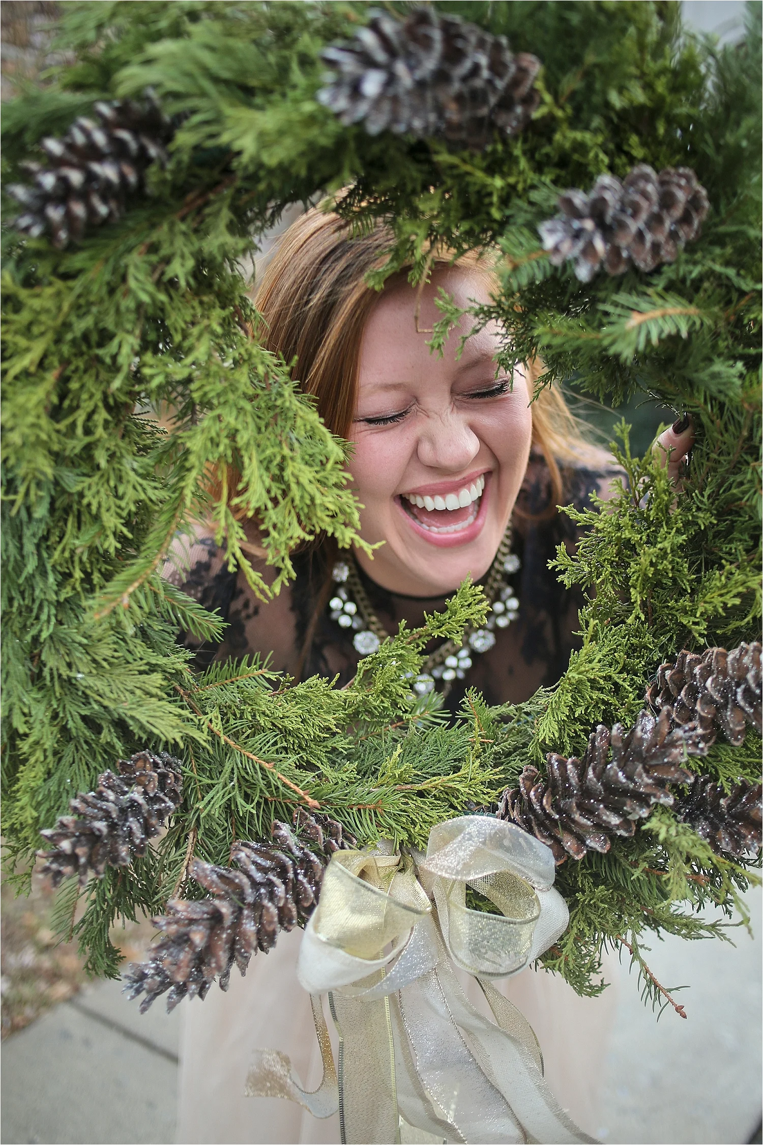 Danielle + Michael | Blacksburg Christmas Card Photographer, Holly Cromer