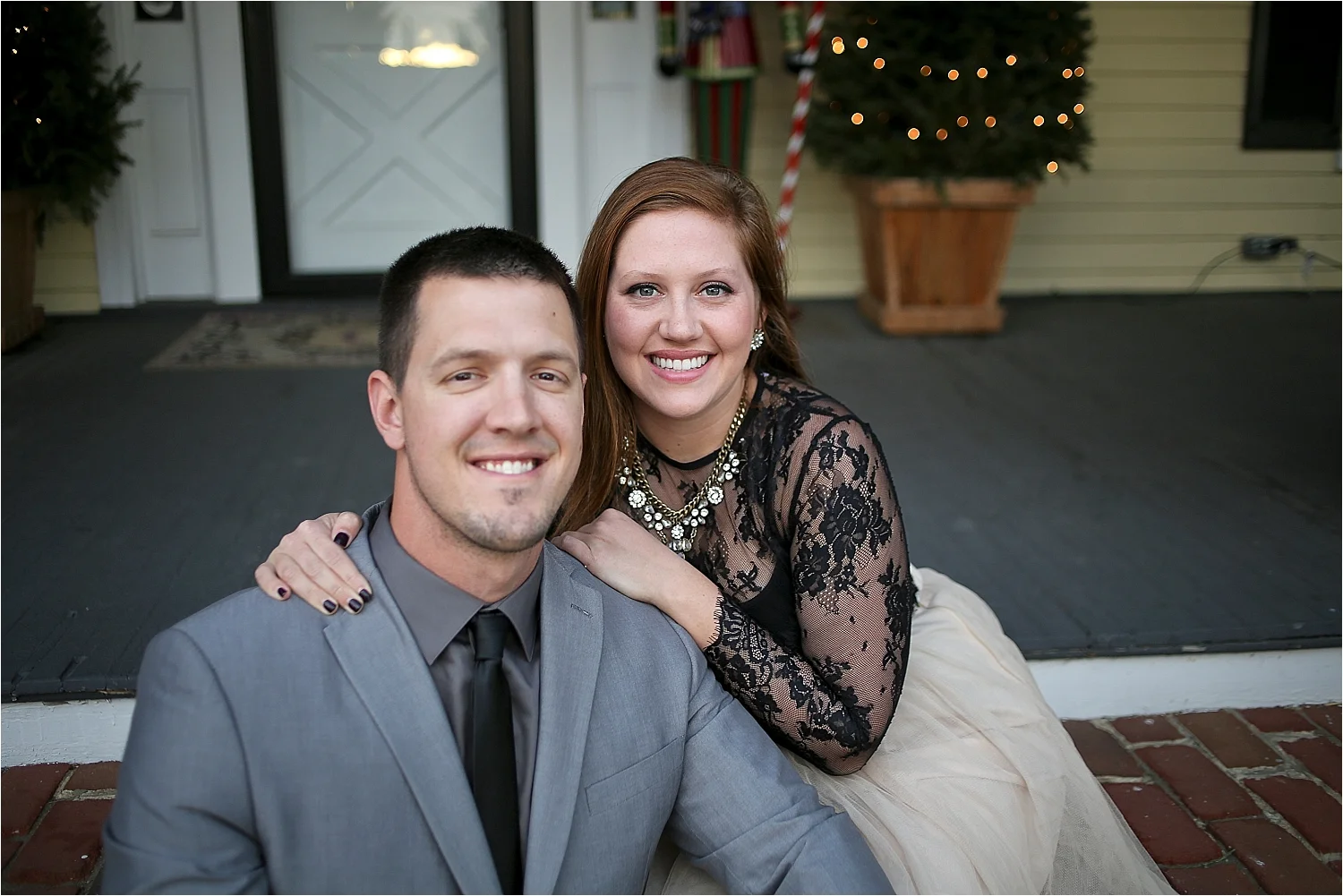 Danielle + Michael | Blacksburg Christmas Card Photographer, Holly Cromer