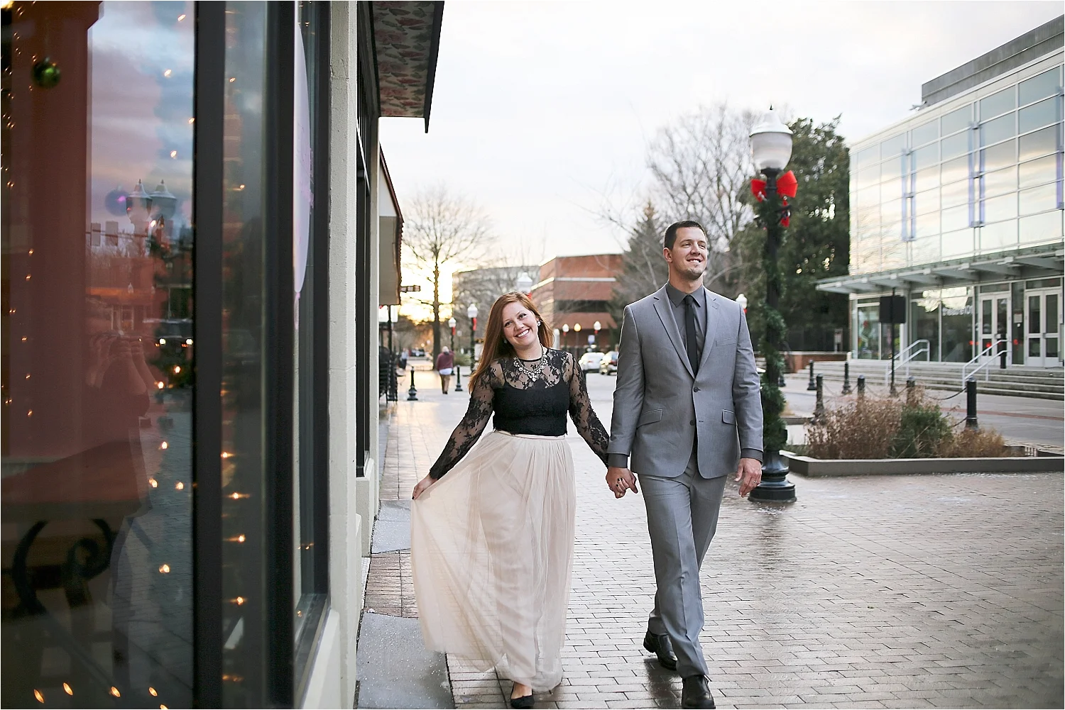 Danielle + Michael | Blacksburg Christmas Card Photographer, Holly Cromer