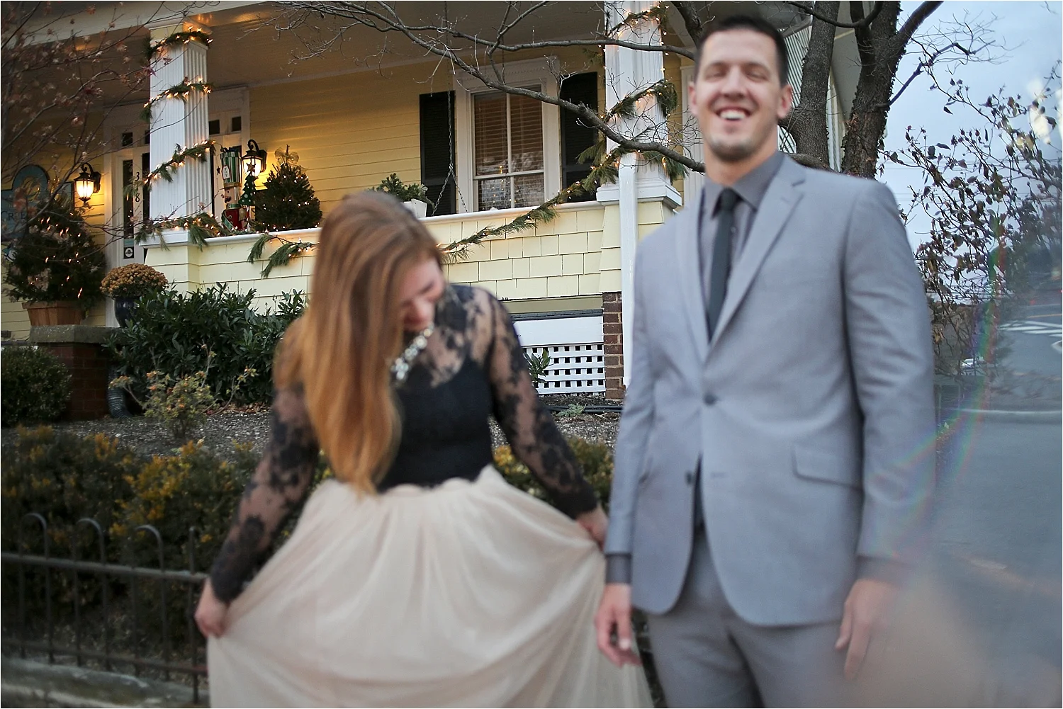 Danielle + Michael | Blacksburg Christmas Card Photographer, Holly Cromer