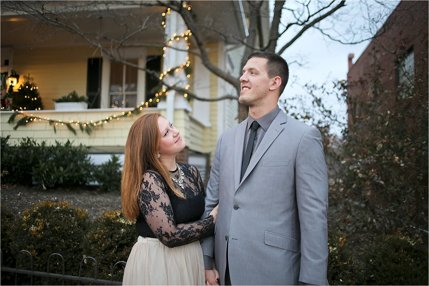 Danielle + Michael | Blacksburg Christmas Card Photographer, Holly Cromer