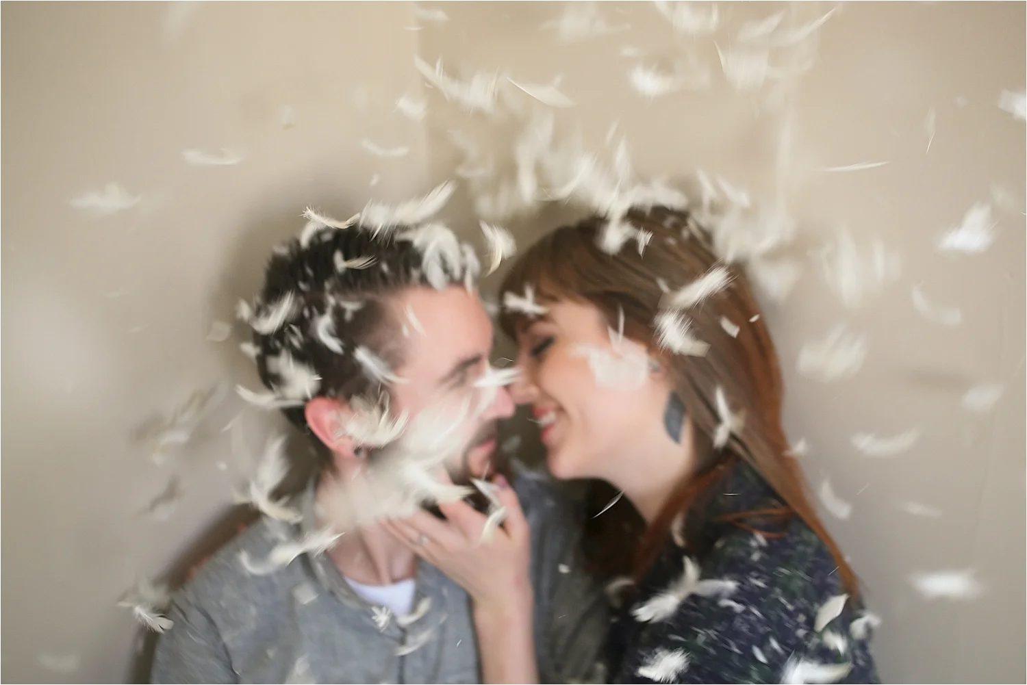 Pillow Fight Engagement Photos | Blacksburg Engagement Photographer
