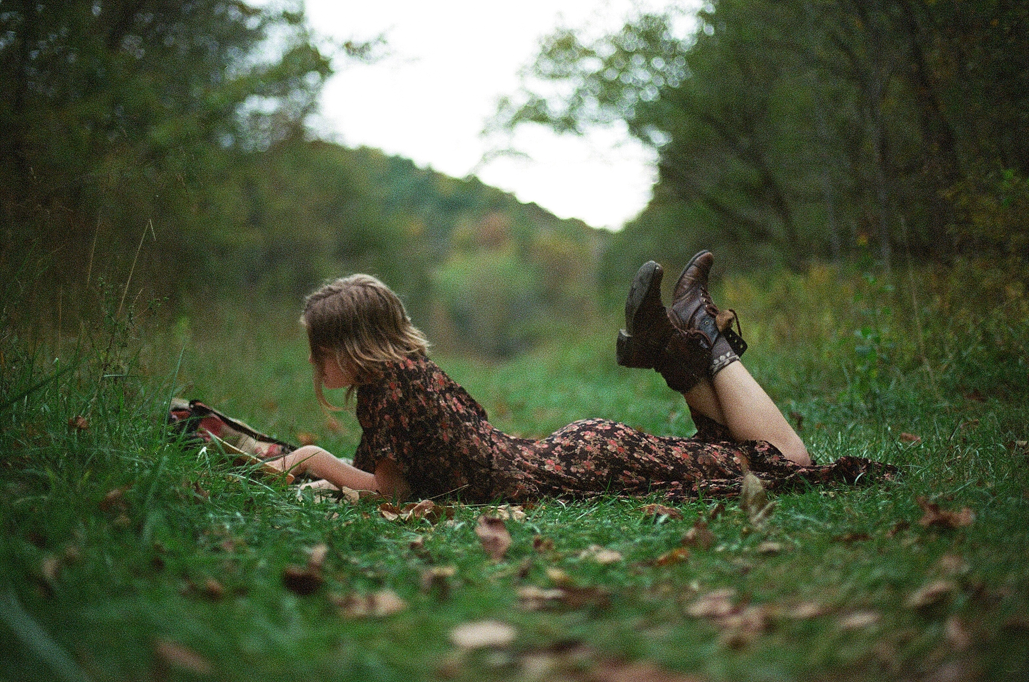 Girl Reading - Bookish Series by Holly Cromer, Blacksburg Virginia Creative Portrait Photographer