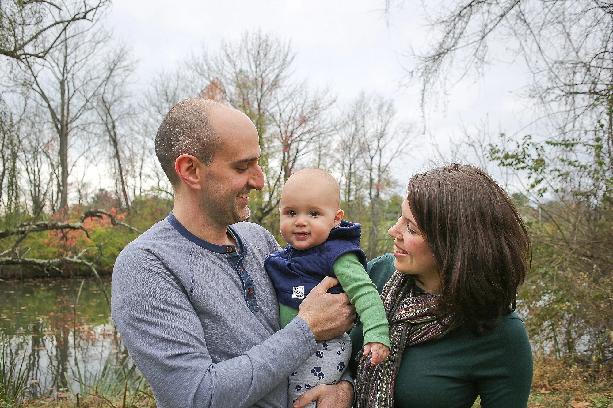 Family Photos at the Virginia Tech Duck Pond | Blacksburg, Virginia Family Portrait Photographer