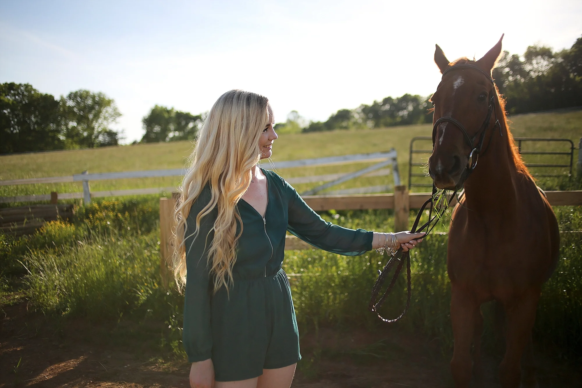 Molly | Virginia Tech Senior Portraits with Horses