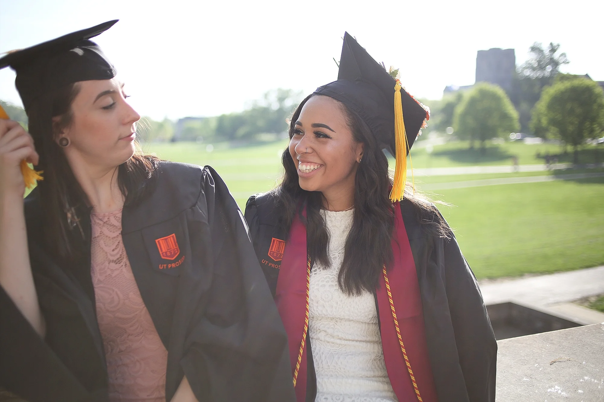 Allie + Melinda | Virginia Tech Graduation Portrait Photographer, Holly Cromer