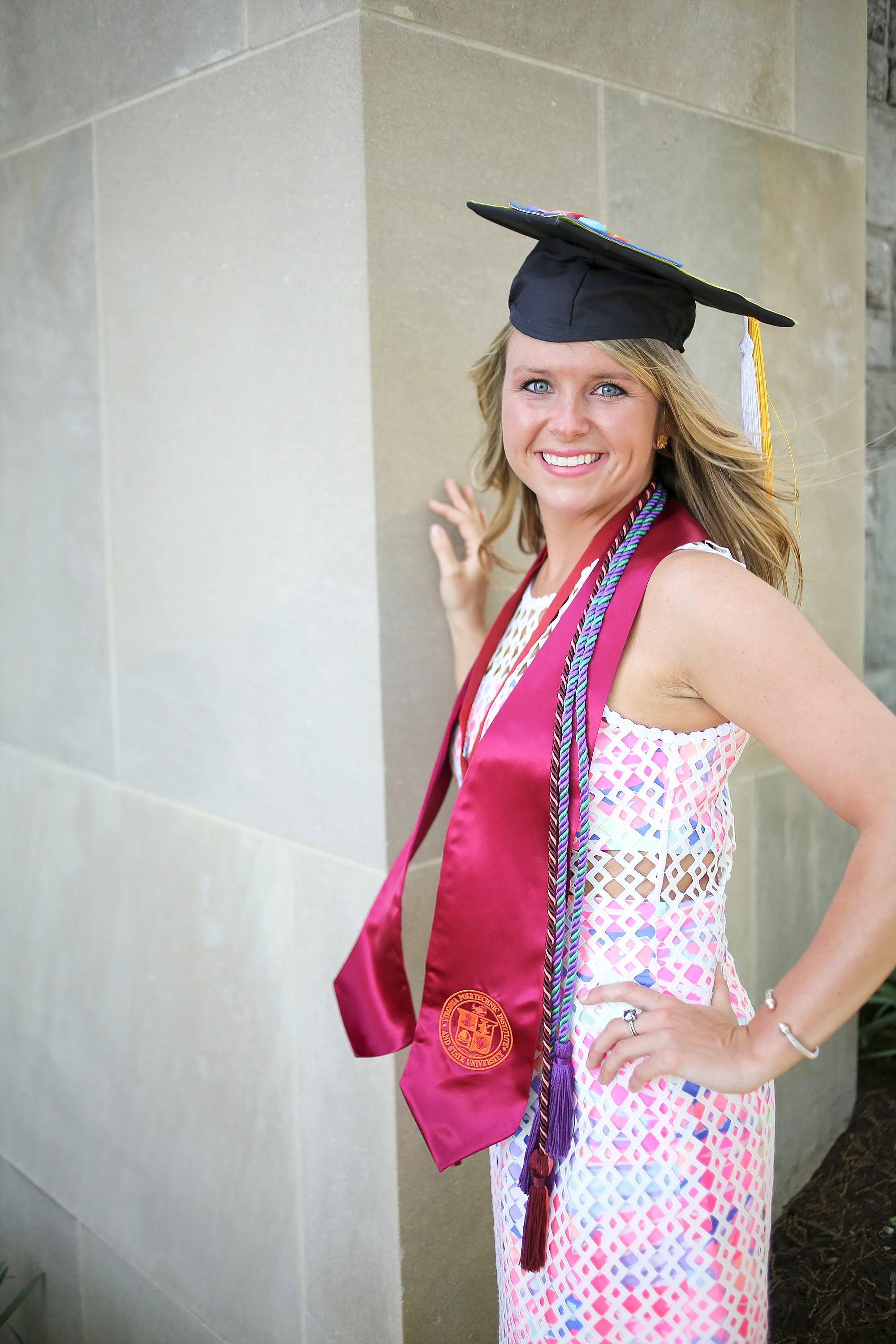 Wellsley | Virginia Tech Graduation Portrait Photographer, Holly Cromer