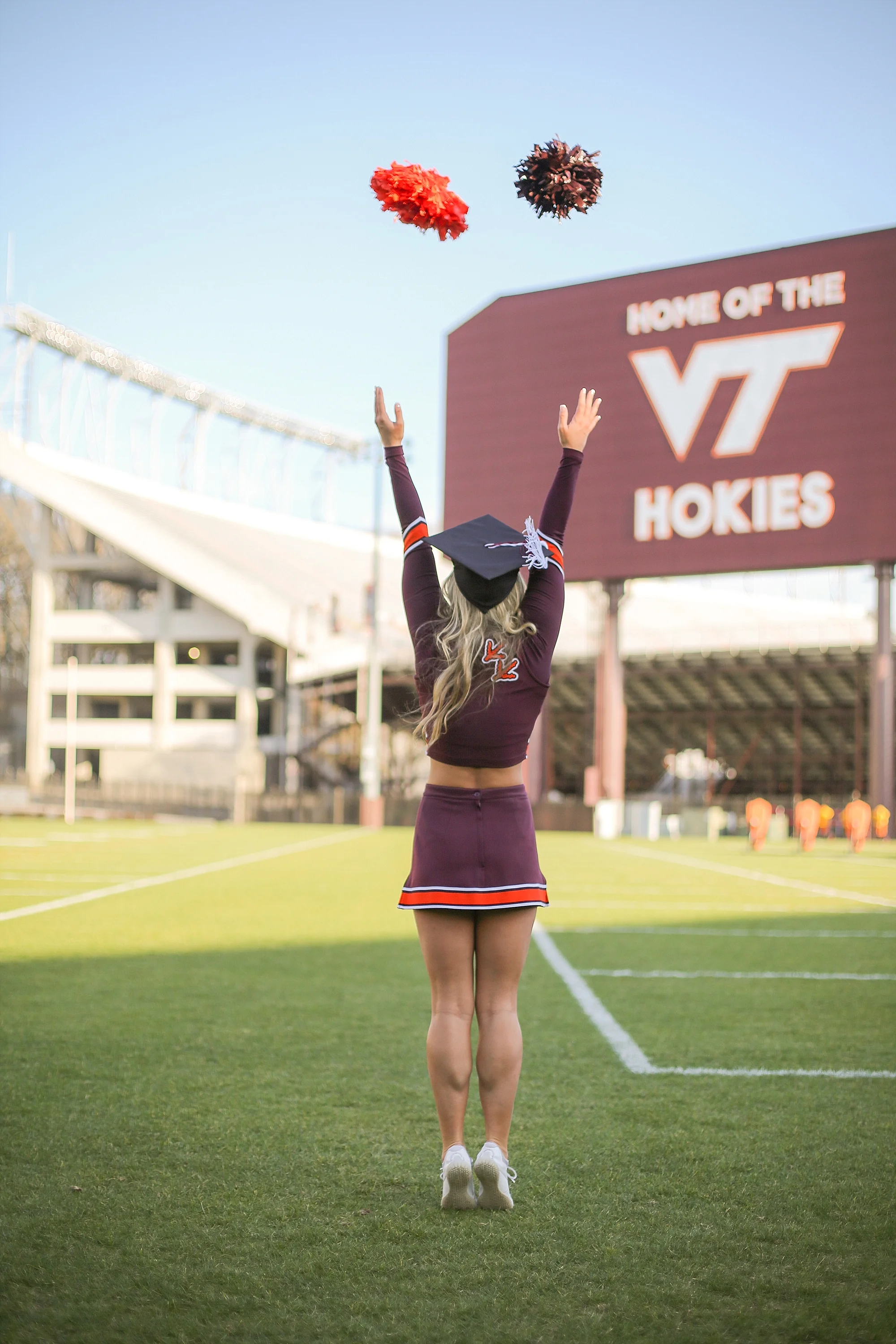 Amber | Virginia Tech Graduation Portrait Photographer Hokie Cheerleader Senior Portrait Photographer, Holly Cromer