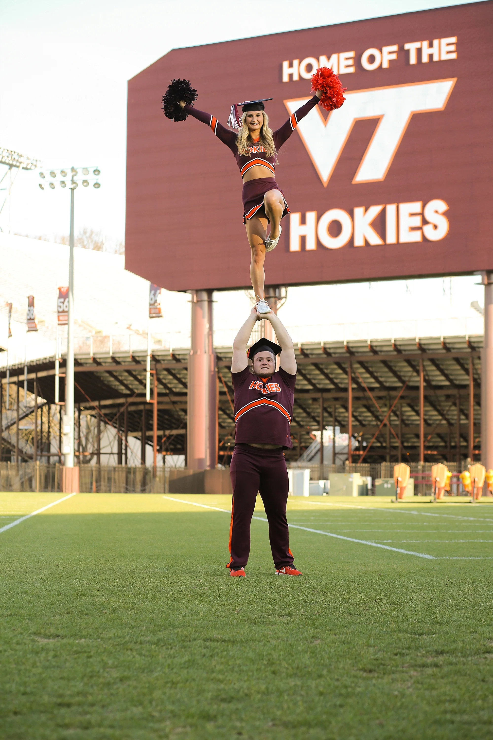 Amber | Virginia Tech Graduation Portrait Photographer Hokie Cheerleader Senior Portrait Photographer, Holly Cromer