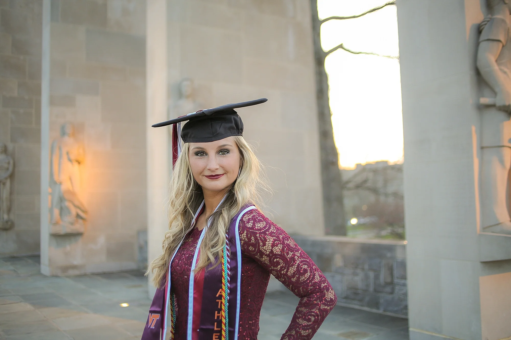 Amber | Virginia Tech Graduation Portrait Photographer Hokie Cheerleader Senior Portrait Photographer, Holly Cromer
