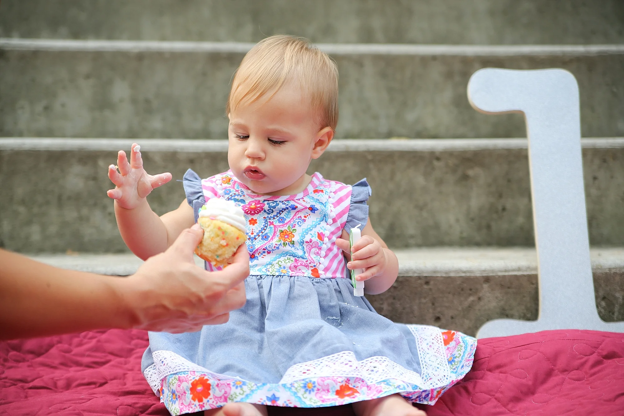 Skylar's First Birthday Cupcake Smash | Blacksburg Family Photographer, Holly Cromer