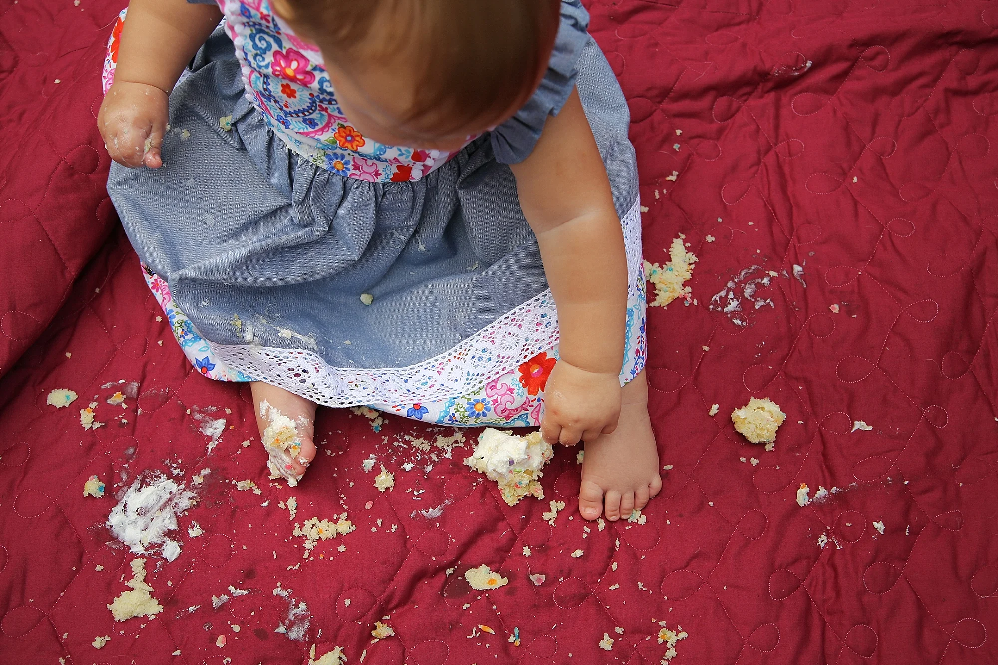 Skylar's First Birthday Cupcake Smash | Blacksburg Family Photographer, Holly Cromer