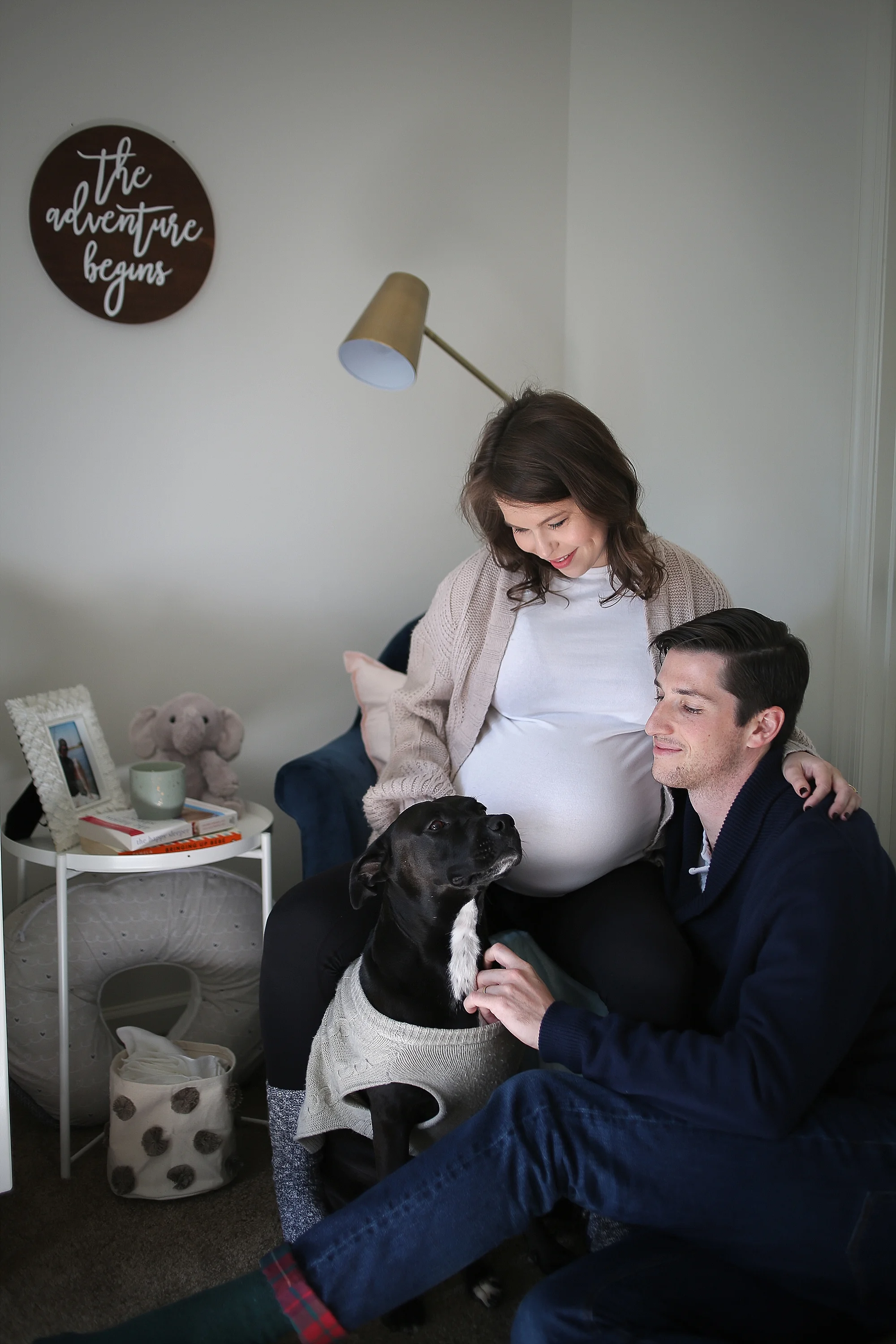 Mallary + Steven are Expecting! | Blacksburg Lifestyle In Home Maternity Photographer, Holly Cromer