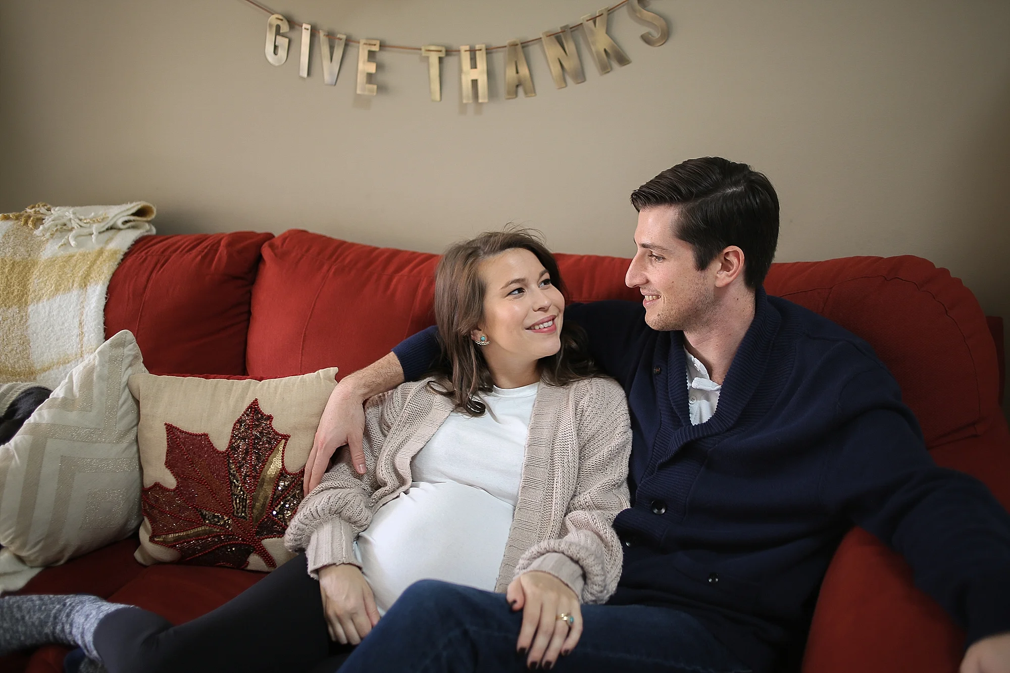 Mallary + Steven are Expecting! | Blacksburg Lifestyle In Home Maternity Photographer, Holly Cromer