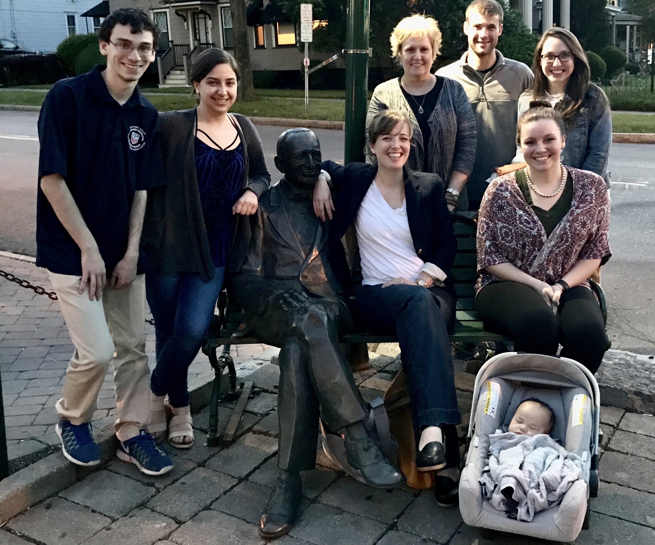 Standing Left to Right: Michael Bates, Alice Marie Garrastegui, Judy Freshour, Paul Lovell, Erica Colicino Sitting Left to Right: Heidi Hehnly, Lindsay Rathbun, Baby Bartlett