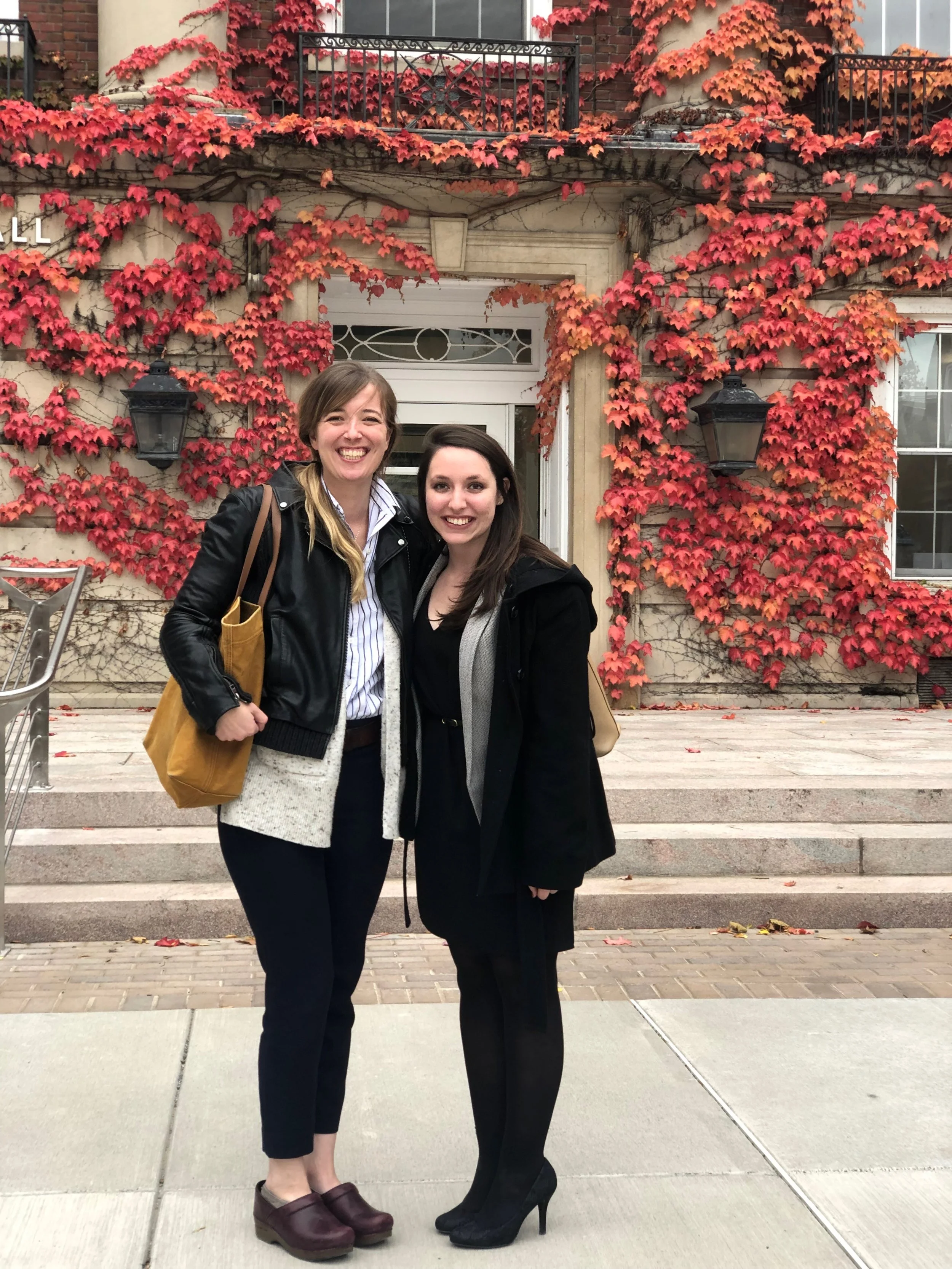 Left, Heidi; Right, Dr. Colicino