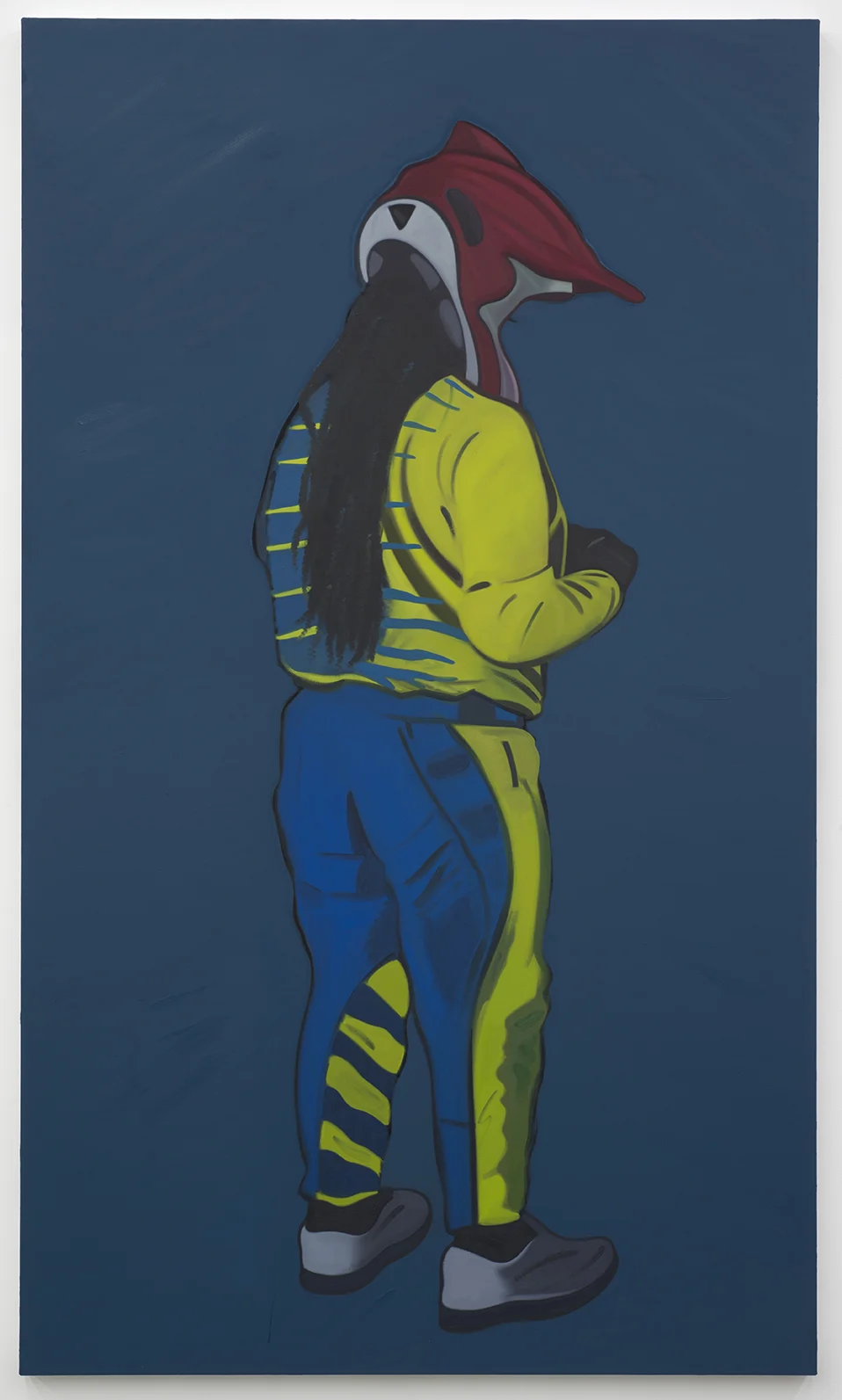 Electric Child Bad Fun, 2017, oil on canvas, 40 x 68 inches.