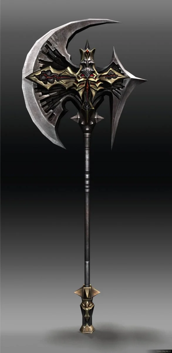 Its a mixed instrument utilizing mass and precision. Still robust in its nature but does require a small bit of form and maintenance to utilize. A natural blend of a hammer and sword. It can chop down trees for shit sake.