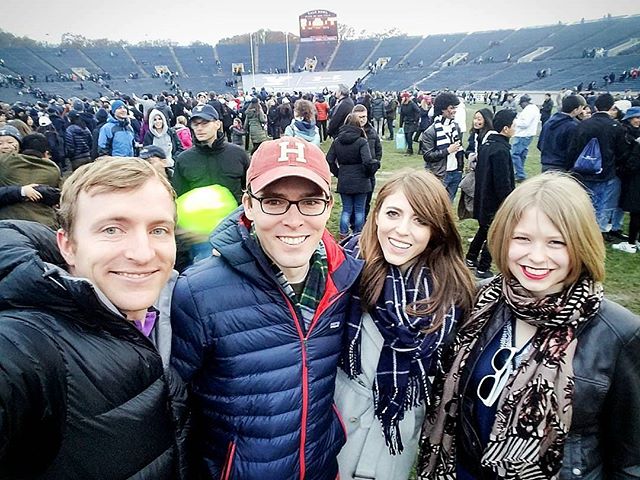 The GAME: Harvard/Yale 2017 
We won! The Bulldogs did it! IVY CHAMPEEEEEENS!

FTR: win, lose or draw, I will always be a terrible sport 
@jwheeler_14 and @ephraimols are v patient #BOOLABOOLA #harvardyale