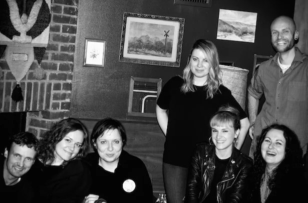 Celebrating after the Monday night screening. Photo: Nijole Shuberg.