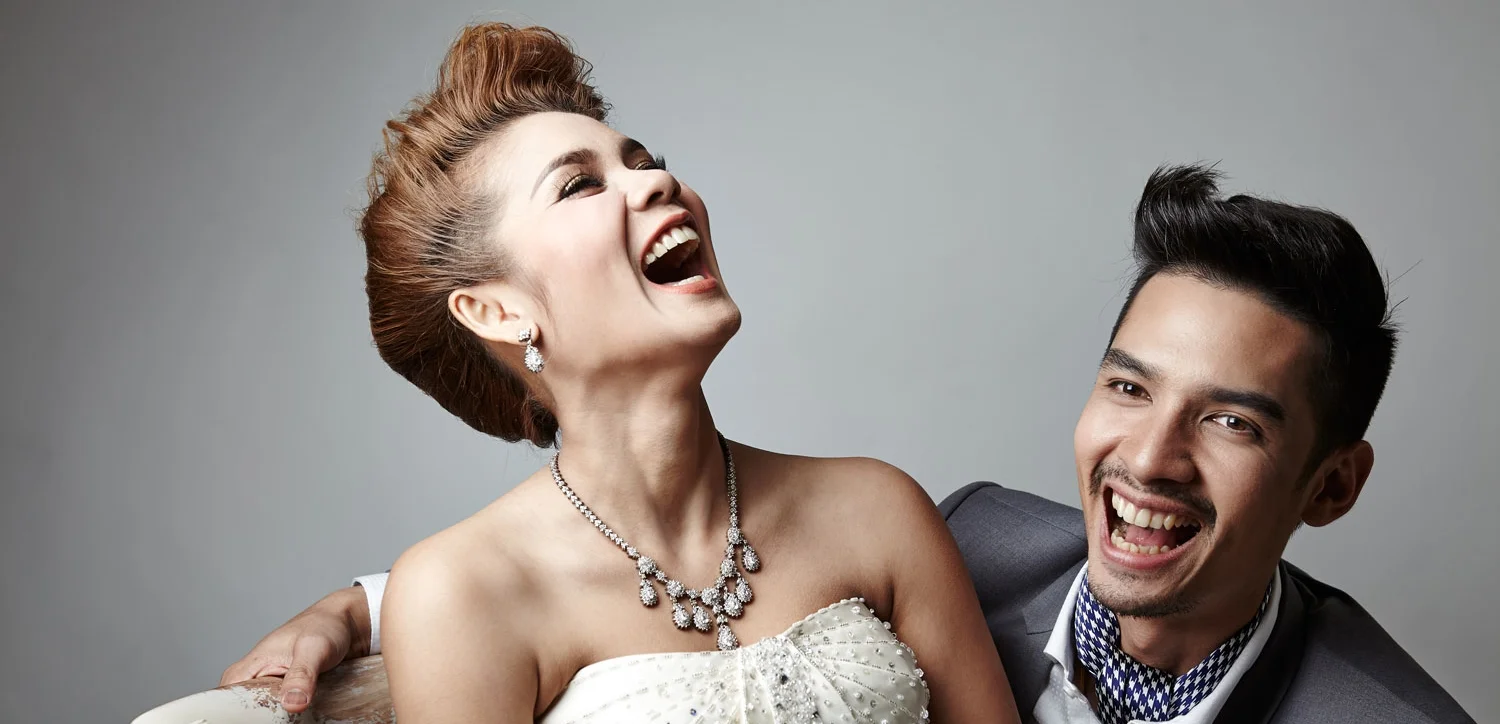 asian bride and grrom