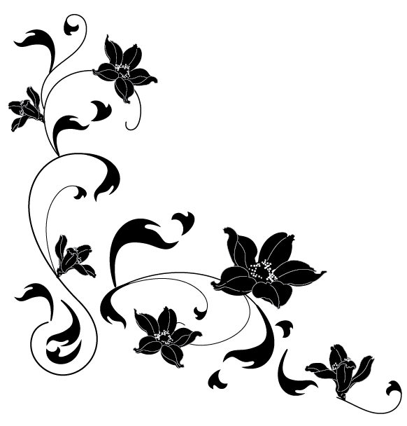 2. Black Flowers