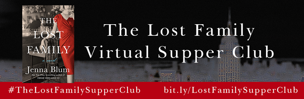 Don't Forget: Jenna's book will be released on June 5th 2018.&nbsp;Click on the banner above to see what tasty dishes the other members of The Lost Family Virtual Supper Club have dished up for you this week!&nbsp;